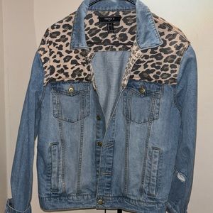 Cheetah Denim Jacket